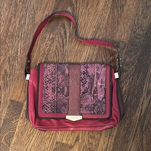 Juicy Couture Red Snake Print Hand Bag